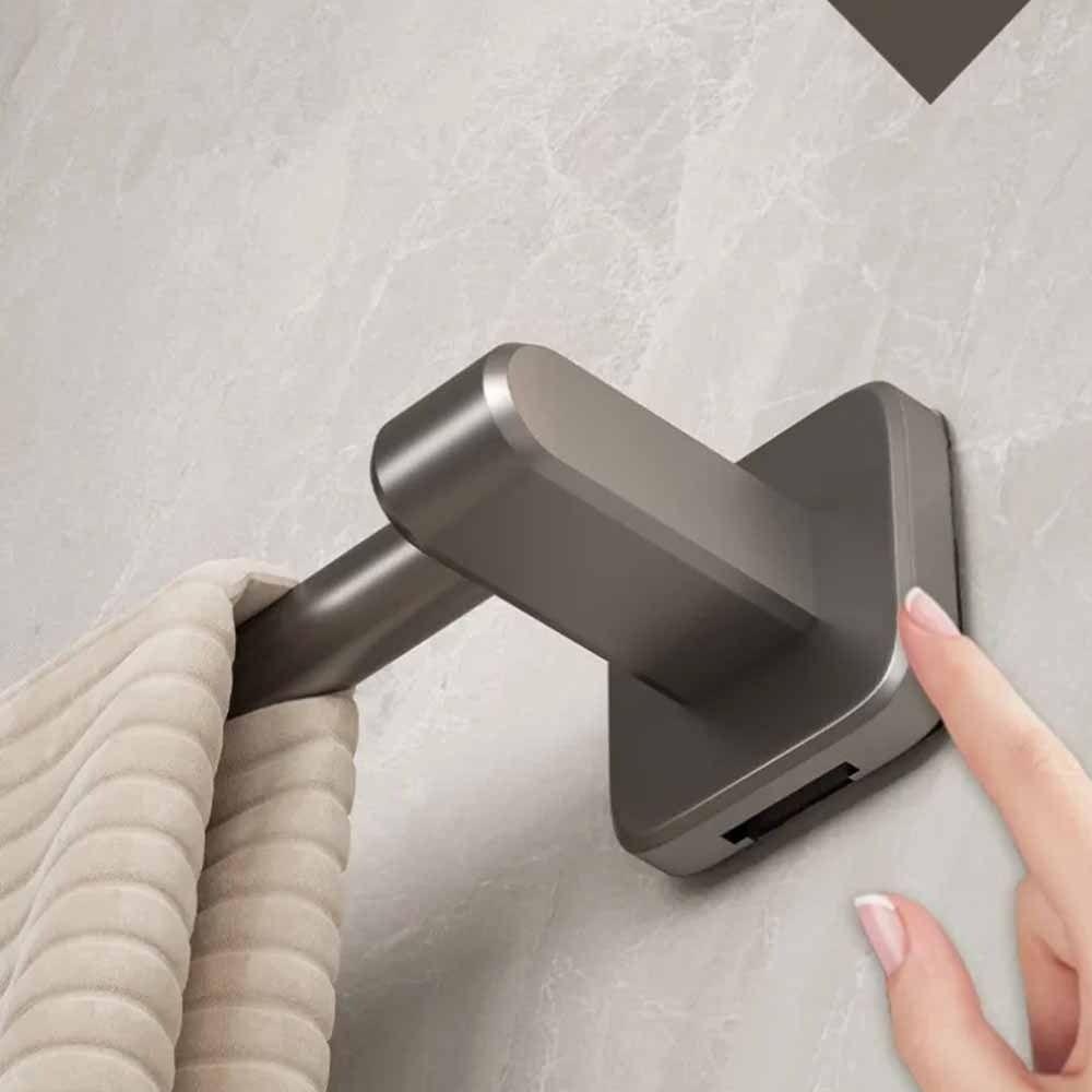 Self-adhesive Towel Holder Punch-free Towel Hanger Durable Towel Rack Bathroom Organizer