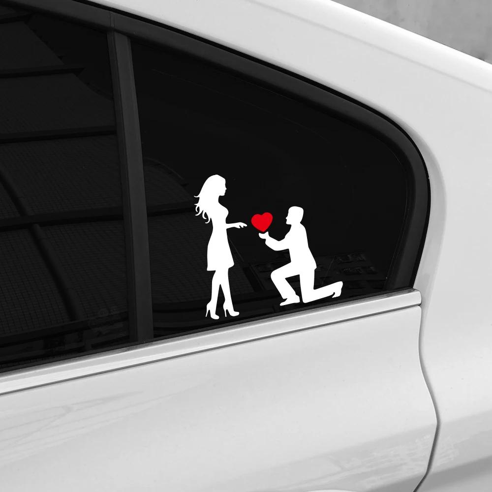 Samolepka na auto Milující pár Navrhuje Romantická návrhová samolepka Kreativní tělo dveře auto boční sklo vodotěsná samolepka na motorku Refit