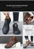 Men's Genuine Leather Soft Sole Casual Shoes - Autumn/Winter Large Size, Handmade and Comfortable.