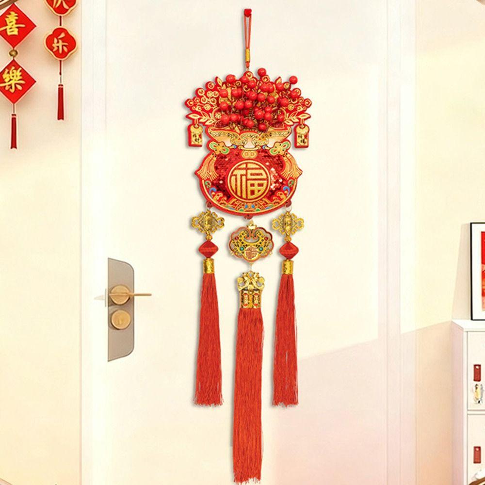 with Tassel Spring Festival Pendants Lucky Bag Shape Festive Hanging Ornaments Room