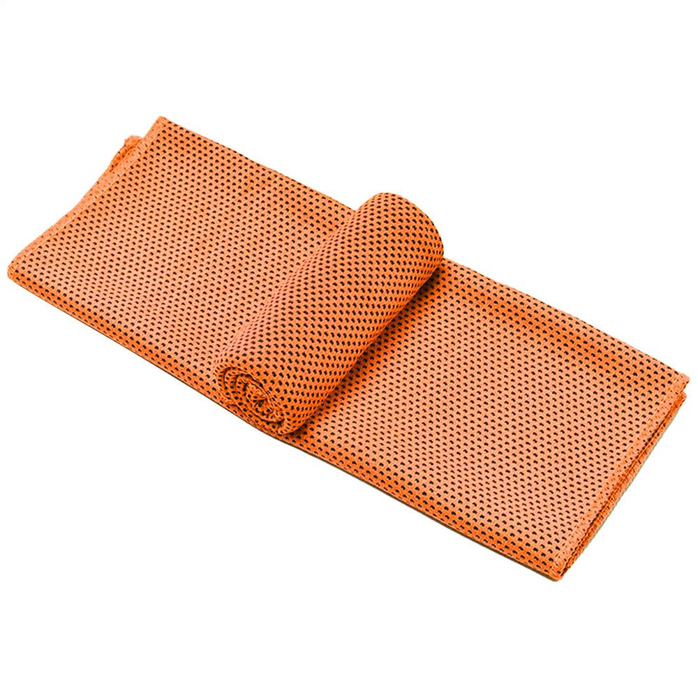 

1pc Cooling Towel Instant Relief Microfiber Cool Towels Chilling Neck Wrap Ice Cold Rags for Camping, Running, Fitness, Workout помаранчевий