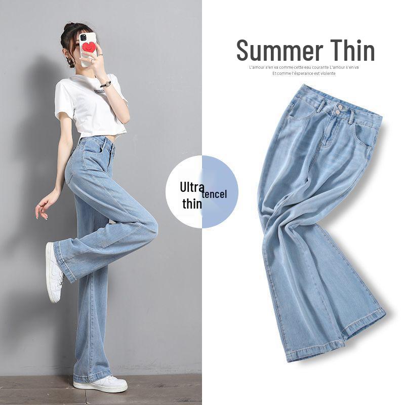 

Women s 2026 Tencel Denim Wide-Leg Jeans - Summer Ice Silk, Extended for Tall Heights (175cm) 29 (suggested weight 110-120 lbs)