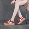 Autumn new leather retro women thick bottom height increase casual sports women