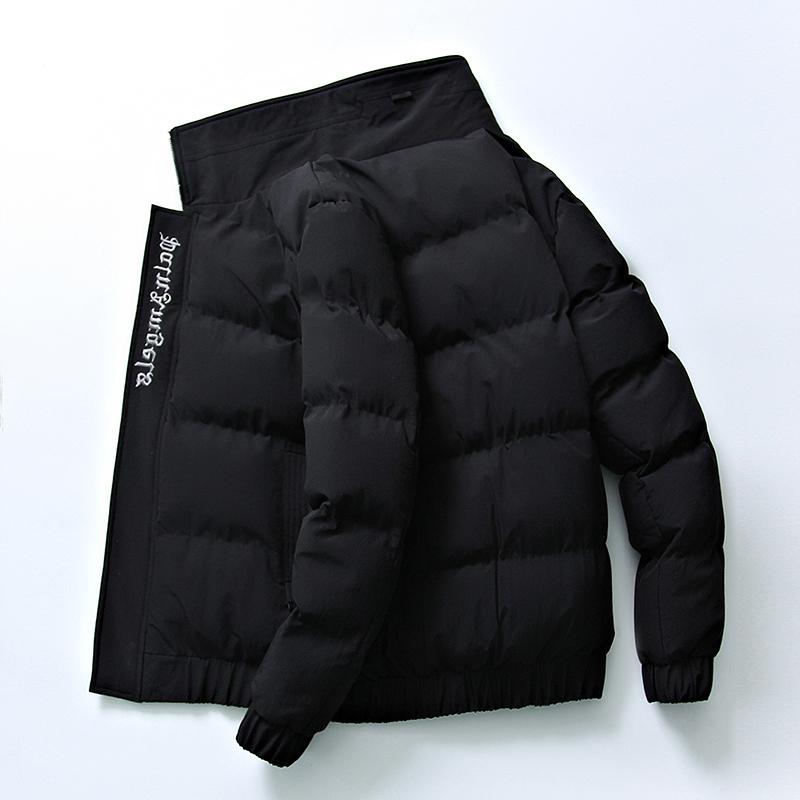 

Winter Cotton Jacket for Men, Windproof Cotton Jacket for Men, Short and Thick with Cotton, Stand Up Collar Jacket, Casual Cotton Jacket L