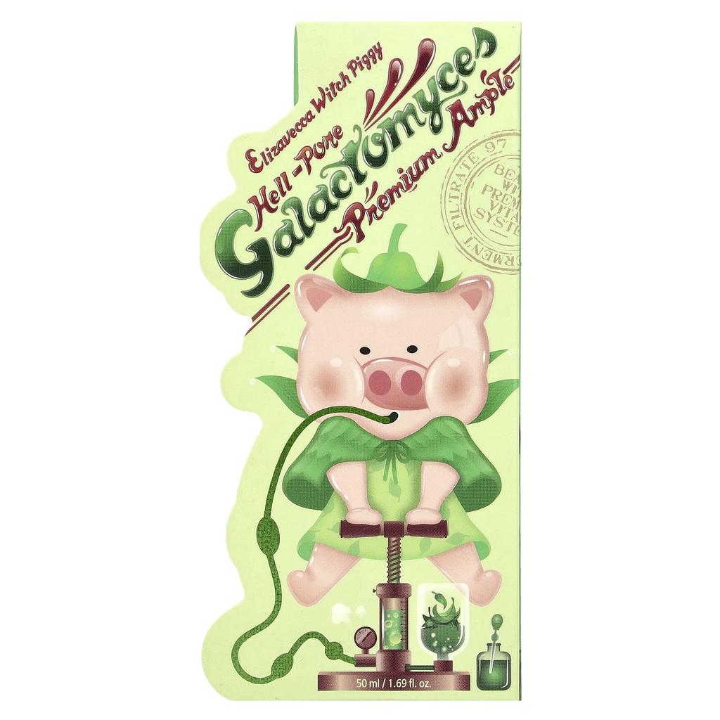 Elizavecca Witch Piggy, Hell-Pore, Galactomyces Premium Ampoule, 1.69 Fl Oz (50 Ml)