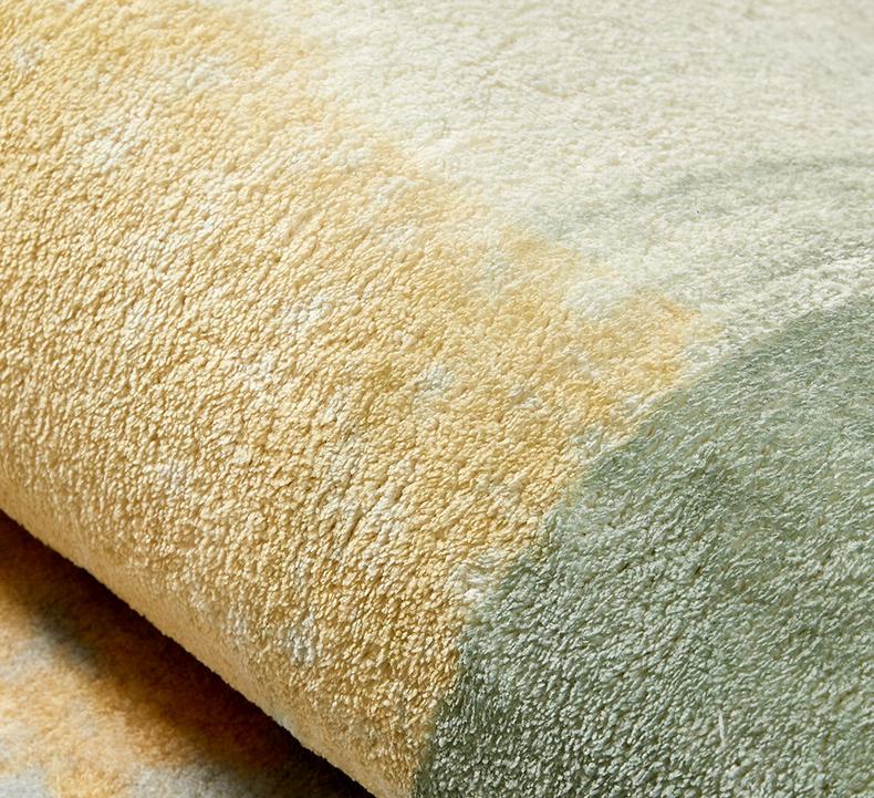 Sypialnia w stylu francuskim Dekoracja Pluszowy Dywan Wzór Kwiatowy Dywany do Salonu Puszysty Miękki Dywanik Podłogowy przy Łóżku Gruba Zmywalna Mata