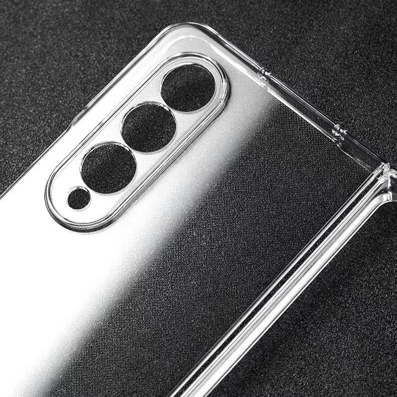 [Hot-selling] Applicable To Galaxy Z Fold4 Mobile Phone Case Samsung Folding PC Smooth Fine Hole Protective Case