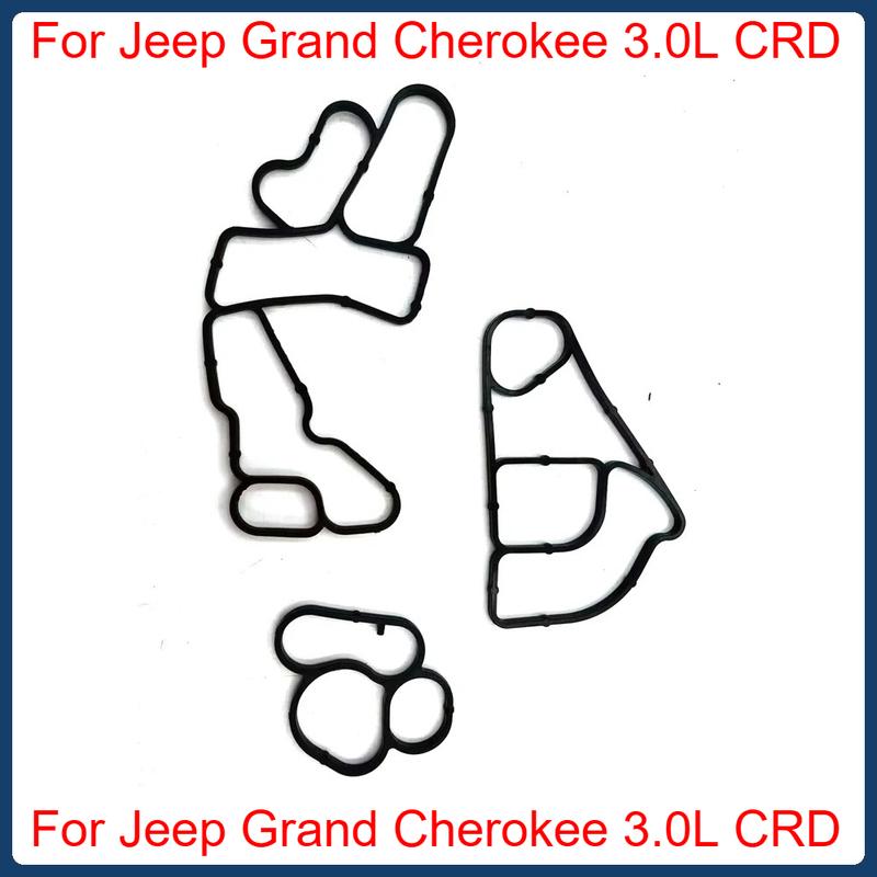 Oil Cooler Gasket Sealing Kit for Jeep Grand Cherokee 3.0L CRD 2011-2018 68211440AC 68148362AA 68211440AA
