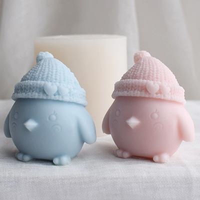 Cute Cartoon Chick Silicone Candle Moulds DIY Handmade Mini Animal Soap Aromatherapy Plaster Making Home Decoration Handicrafts
