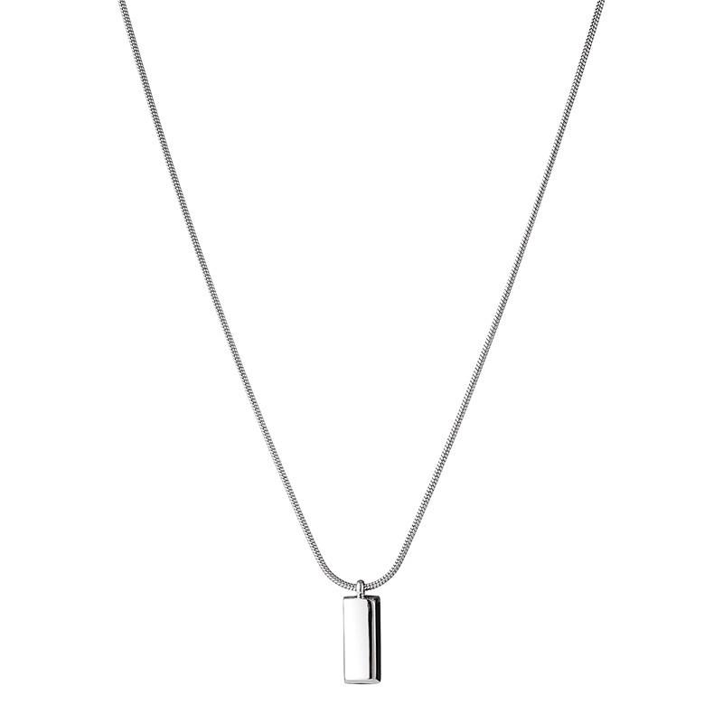 Trendy Titanium Steel Pendant Necklace: Stylish Unisex Clavicle Chain
