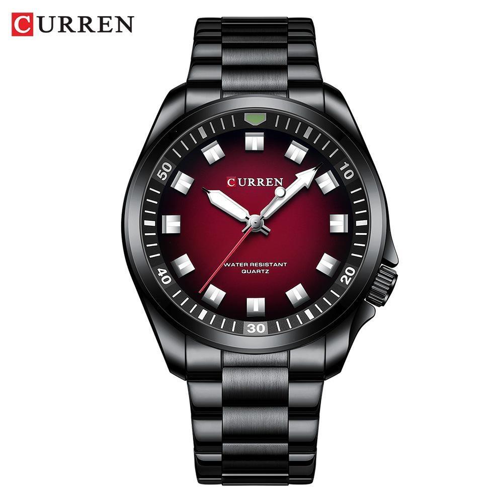 CURREN Watches Men Waterproof Luxury Big Face Mens Watch Stainless Steel Quartz Analog Dress Watches for Men Luminous Reloj Para Hombres