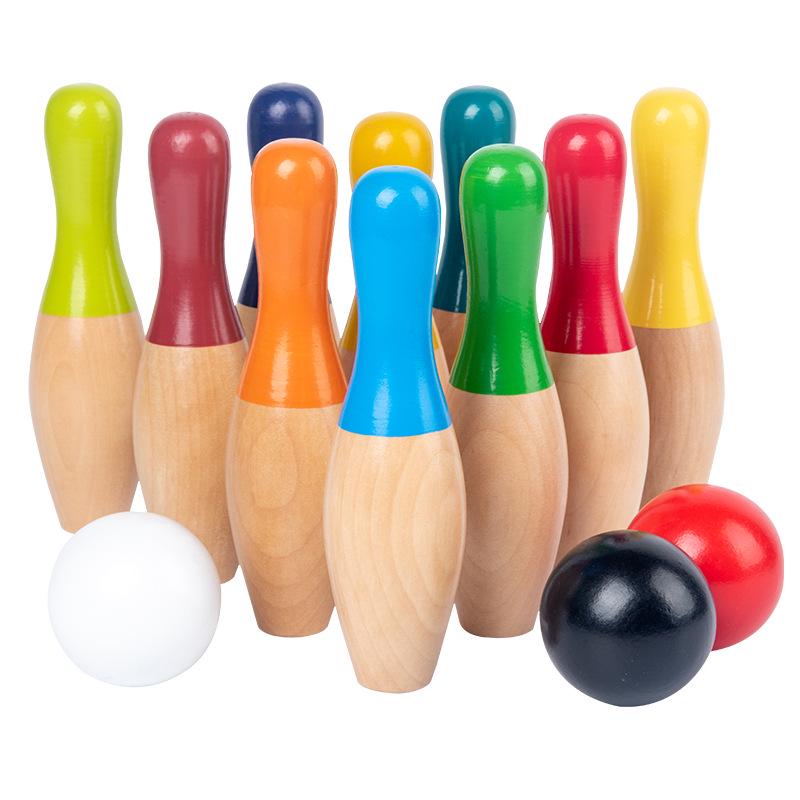 Toddler Wooden Number Bowling Game: Educational Parent-Child Interaction Toy