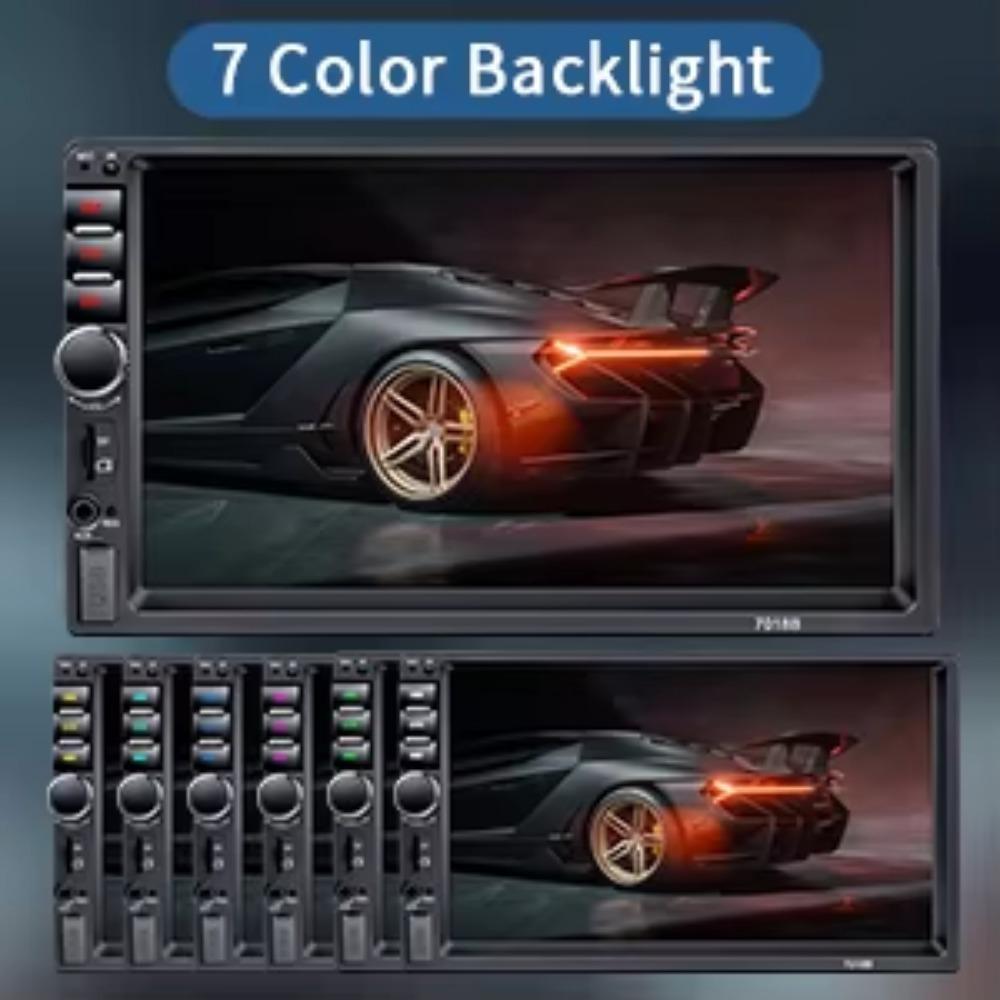 Universal 2 Din 7 Polegadas Tela Sensível Ao Toque Estéreo Auto Rádio Multimídia Player, Espelho Retrovisor Link/FM/TF/MP5 Áudio Do Carro