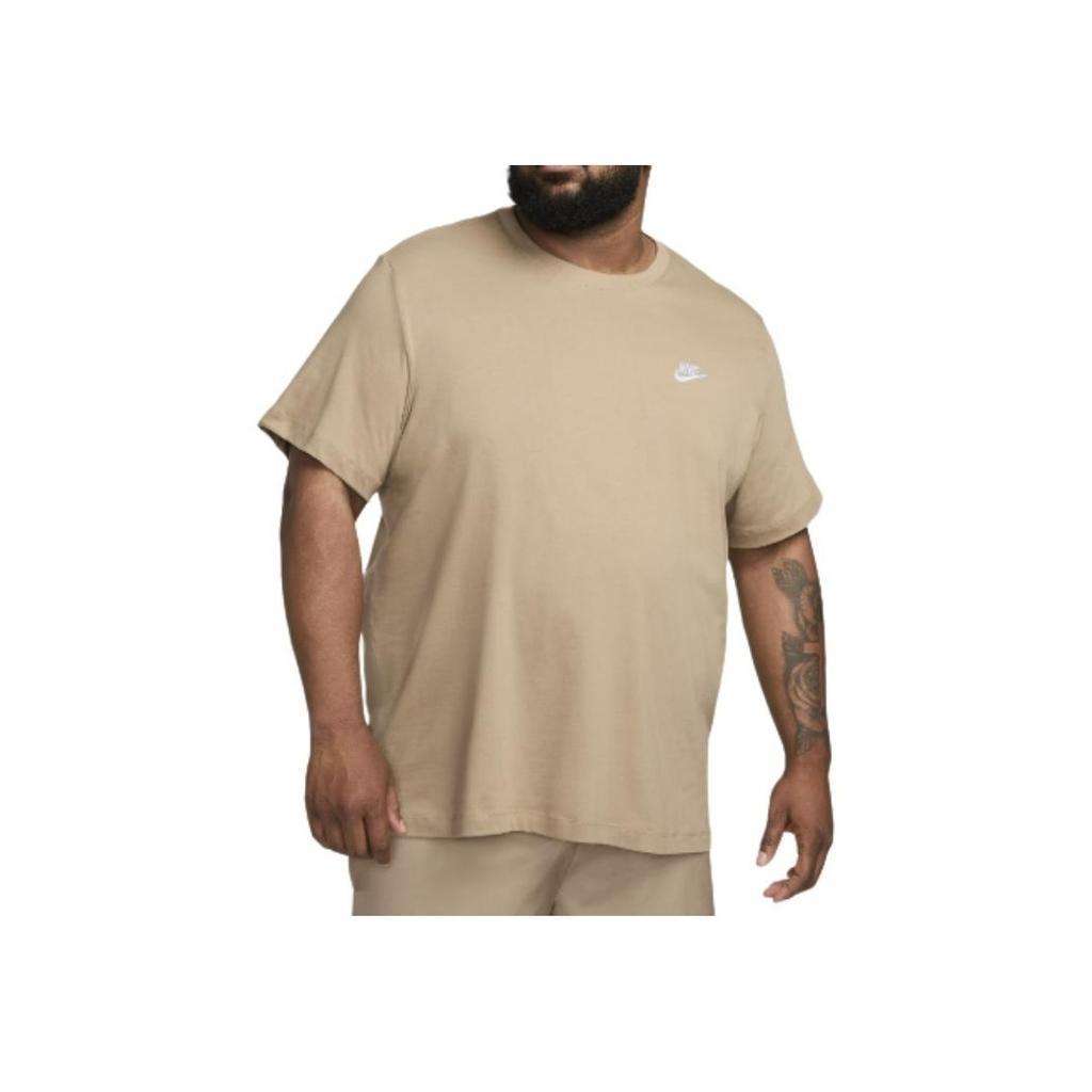 Nike Letter Logo Round Neck Pullover Short Sleeve T-Shirt Men T-Shirts Khaki AR4997-248