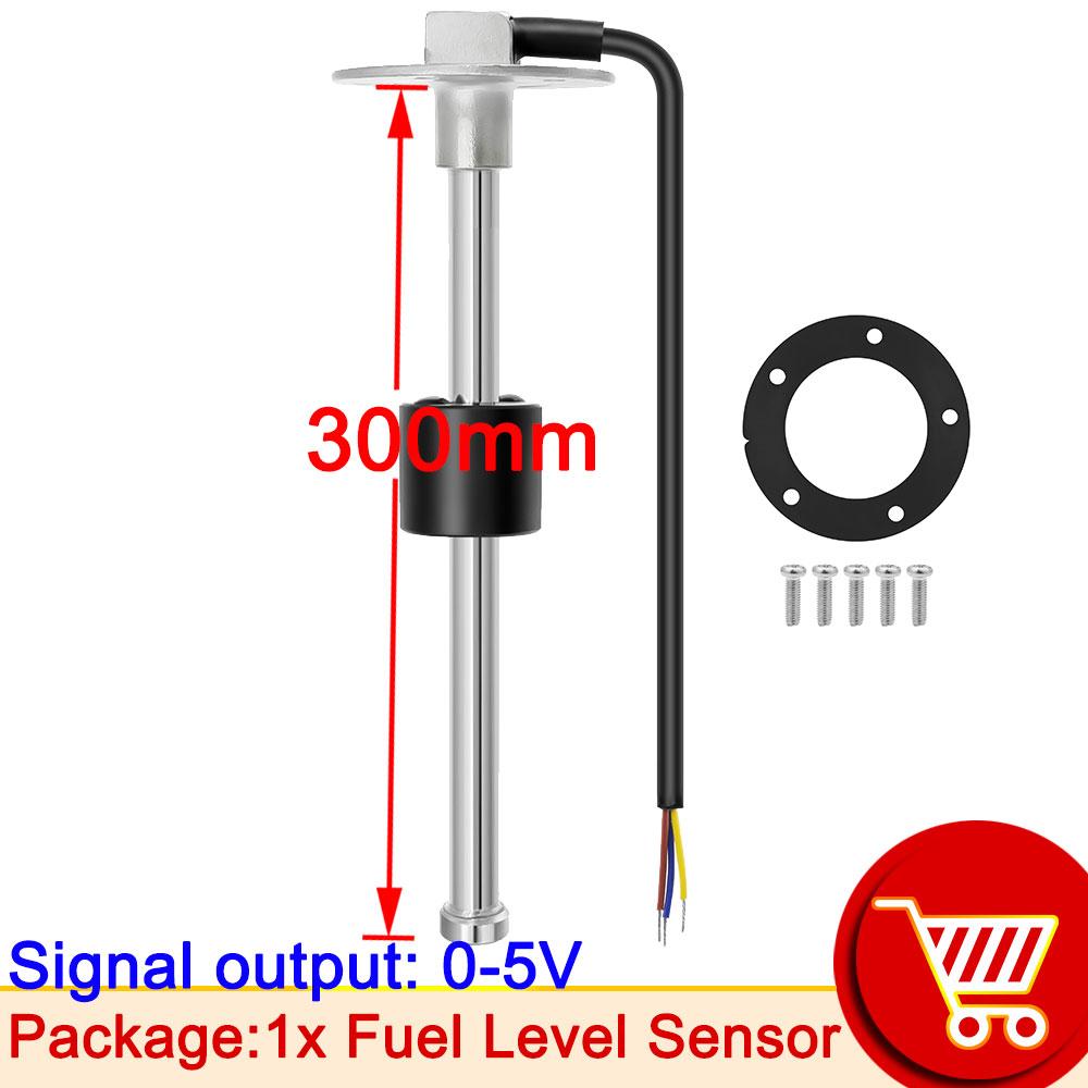 Water Fuel Level Sensor 0-5V 100mm-550mm For Car Boat Marine RV Fuel Level Meter Stainless Steel Fuel Sending Unit Liquid Level