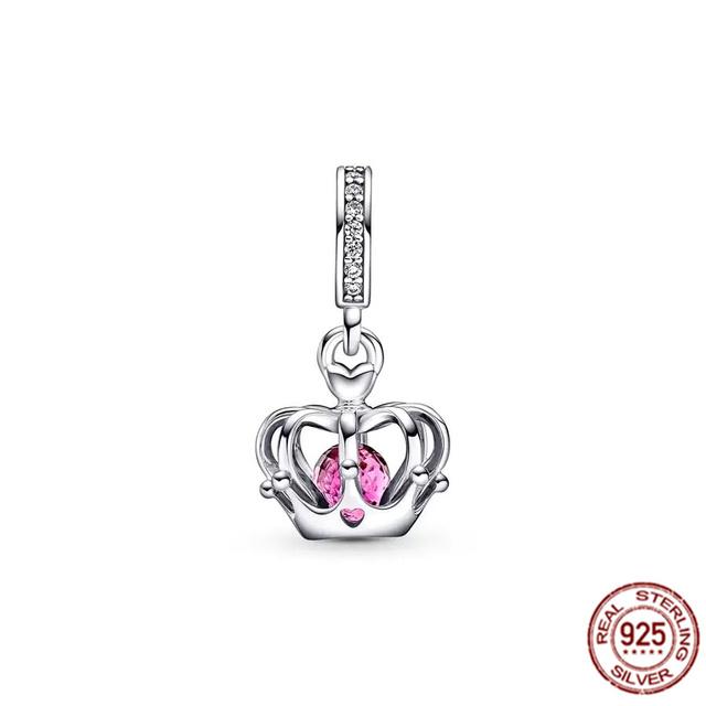 Röd nyckelpiga hummer & glöd-i-mörkret Firefly Dangle Charm 925 Sterling Silver Smycken Pärlor Passar Original Fasion Armband