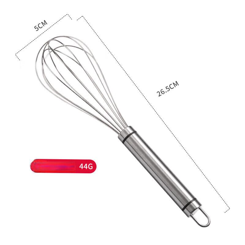 ZISIZ 10-inch Stainless Steel Manual Egg Whisk (Pack of 4)