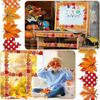 32.8ftX2.88in Leaf Border Sticker Notice Board Sticker Bulletin Board Border Trim for Classroom Chalkboard Decoration