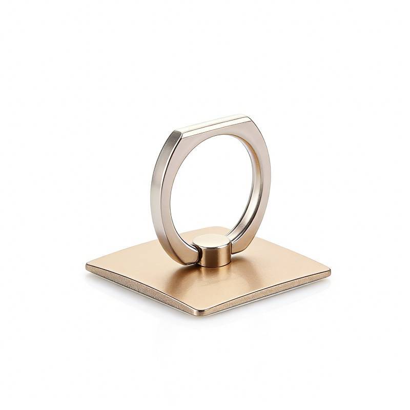 Creative Square Phone Ring Holder With Zinc Alloy Ring For Universal Smartphones