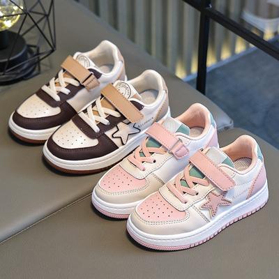 Scarpe da Bambina Scarpe Sportive Primavera Estate Nuove Bambini Ragazzi Pelle Pelle Bambini Grandi Scarpe Singole Scarpe Casual per Studenti