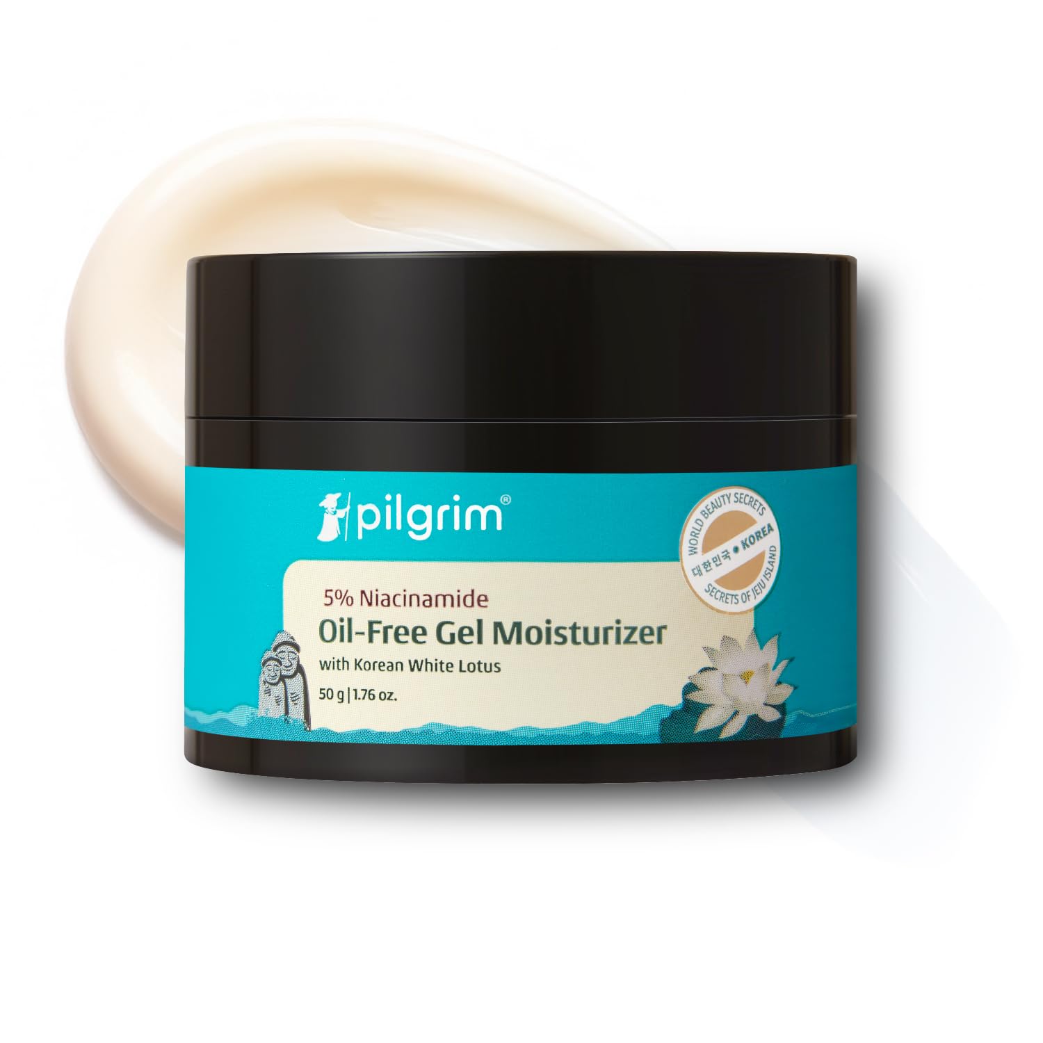 Pilgrim Oil-Free Gel Moisturizer for Oily Skin with Hyaluronic Acid & Willow Bark Extract 50gm