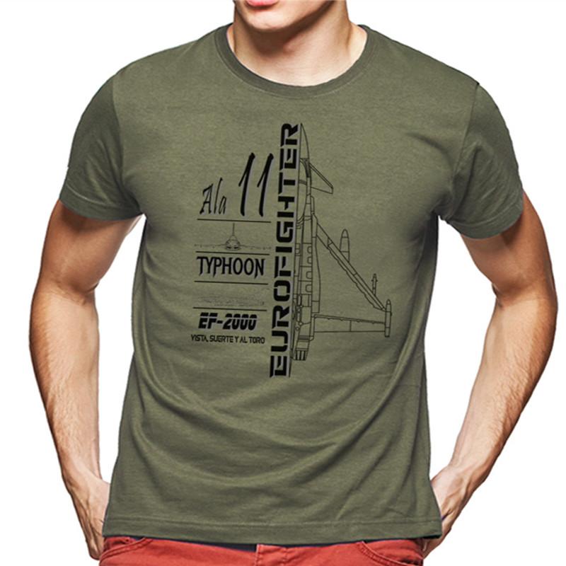 

Ala 11 Eurofighter Typhoon Profile футболка унисекс с коротким рукавом, повседневная летняя футболка из 100% хлопка с круглым вырезом