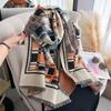 Women's Thick Warm Winter Plaid Print Imitation Cashmere Pashmina Shawl - Knitted Faux Cashmere Lady Wrap Scarf Blanket Foulard