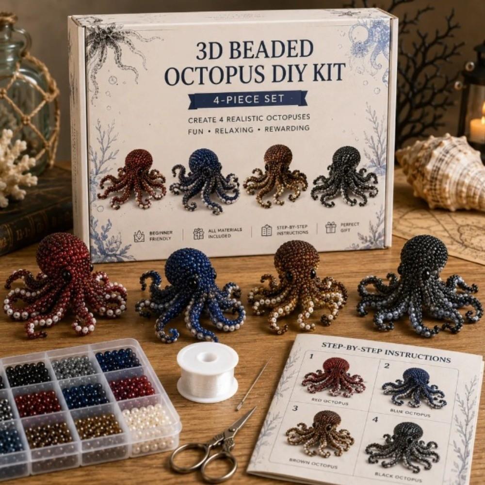 Beginner Friendly 3D Beaded Animal DIY Kit Animal Shape Handmade Craft Kit  Home Decoration