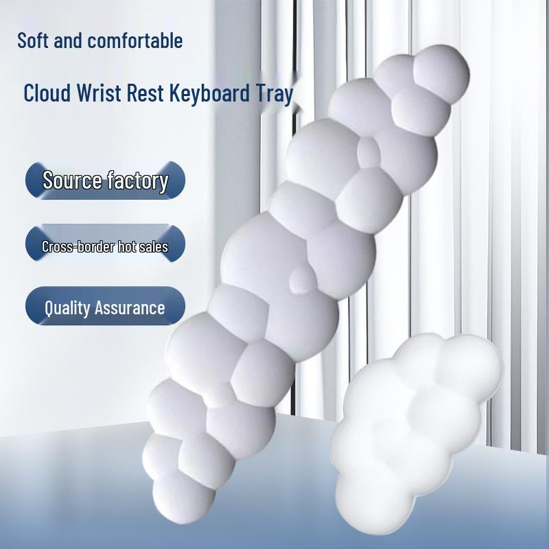 Cross-Border Leather Memory Foam Keyboard Wrist Rest Pad