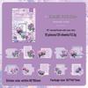 Yuezhen Floral Laser Silver Retro Journal Stickers - Waterproof PET Material
