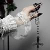 Geometric Star Cross Pendant Necklace With Alloy Chain For Men And Women