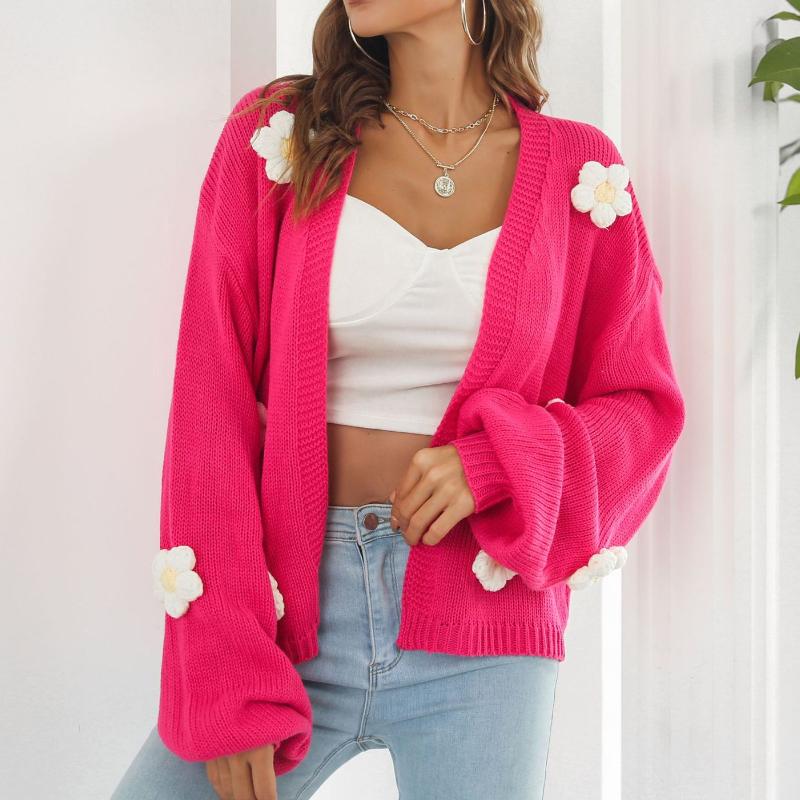 

Жіночі модні повсякденні кардигани осінь-зима з довгим рукавом L чорний