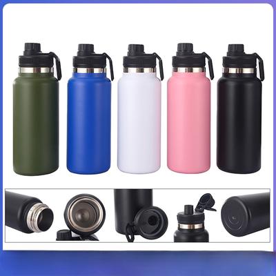 Large Capacity Sports Kettle Outdoor Space Kettle Running Stainless Steel Thermos Cup Direct Drinking Cup Fitness Water Cup