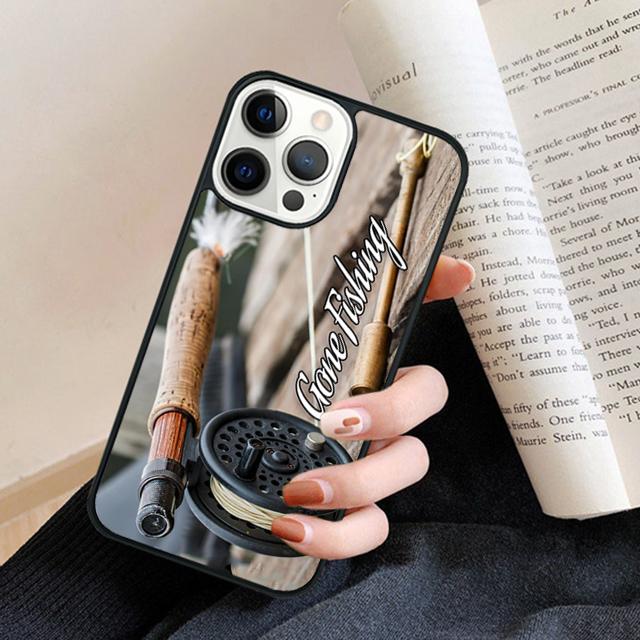 Trout Panel Painting Fish Fishing Sport Phone Case Back Cover for iPhone 17 Air 16 15 14 13 11 12 Pro Max Plus