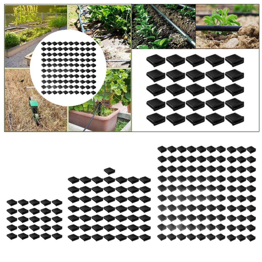 Drip Tape Row Ends for 5/8'' No Dripping Drip Tapes Water Drip Tape Irrigation Kit for Garden Vegetable Outdoor Yard Lawn