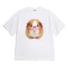 Cute Guinea Pig With Pink Glasses Graphic T Shirt Unisex Loose Oversized Short Sleeve Y2k Harajuku Streetwear Casual Cotton Tee