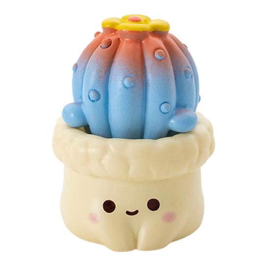 

Mini Cute Resin Cactus Figurine Miniature Potted Plant Ornament Small Artificial B