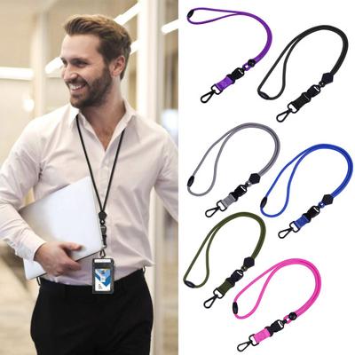 Heavy-Duty Key Lanyard with Detachable Buckle Quick Release Adjustable ID Badge Breakaway Neck Lanyard