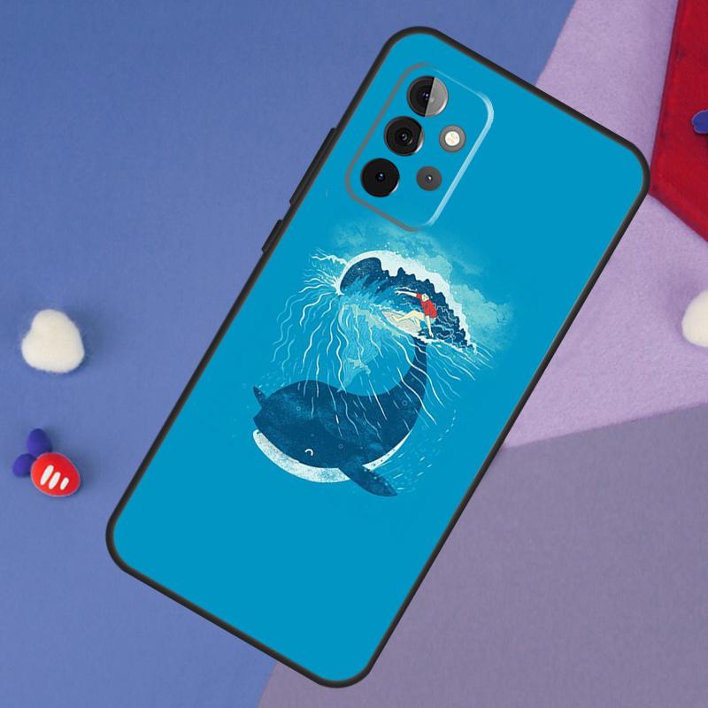 

Whale Fish Wave Sea Case For Samsung Galaxy A52 A53 A33 A13 A34 A54 A14 A35 A55 A15 A56 A36 A26 A16 A06 A22 A32 Samsung A52