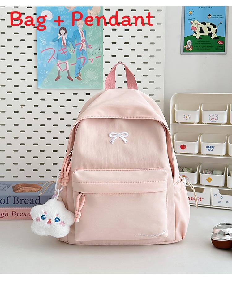 Sweet Candy Color Small Backpack With Nylon For School Use And Daily Commutes
