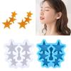 Pentagram Stud Earrings Silicone Mold Suitable for Epoxy Resin Diy Craft Backpacks Pendant Ornament Jewelry Making
