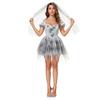 Halloween Vampire Bride Mesh Dress Female Stage Show Game Uniform