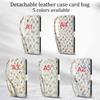 Applicable to Samsung Z Fold7Lanyard phone case with floral and checkered pattern leather cover Fold6/5/4Flip cover case
