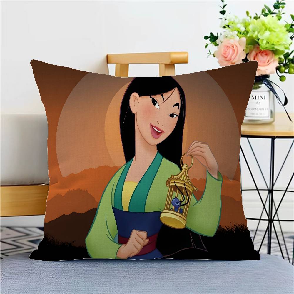 P-princess M-mulan Cartoon Pillowcases Home Bedding Decorative Pillow Cover Wedding Super Soft Pillow Case