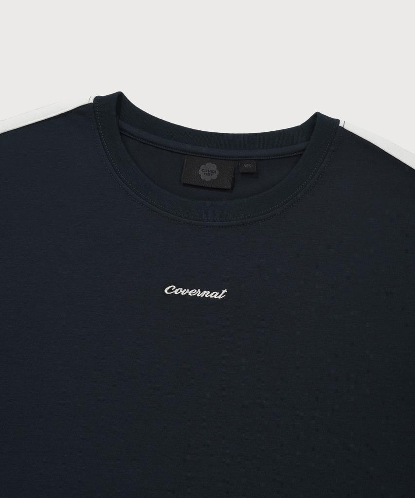 COVERNAT WOMAN Comfort Crop T-Shirt Navy