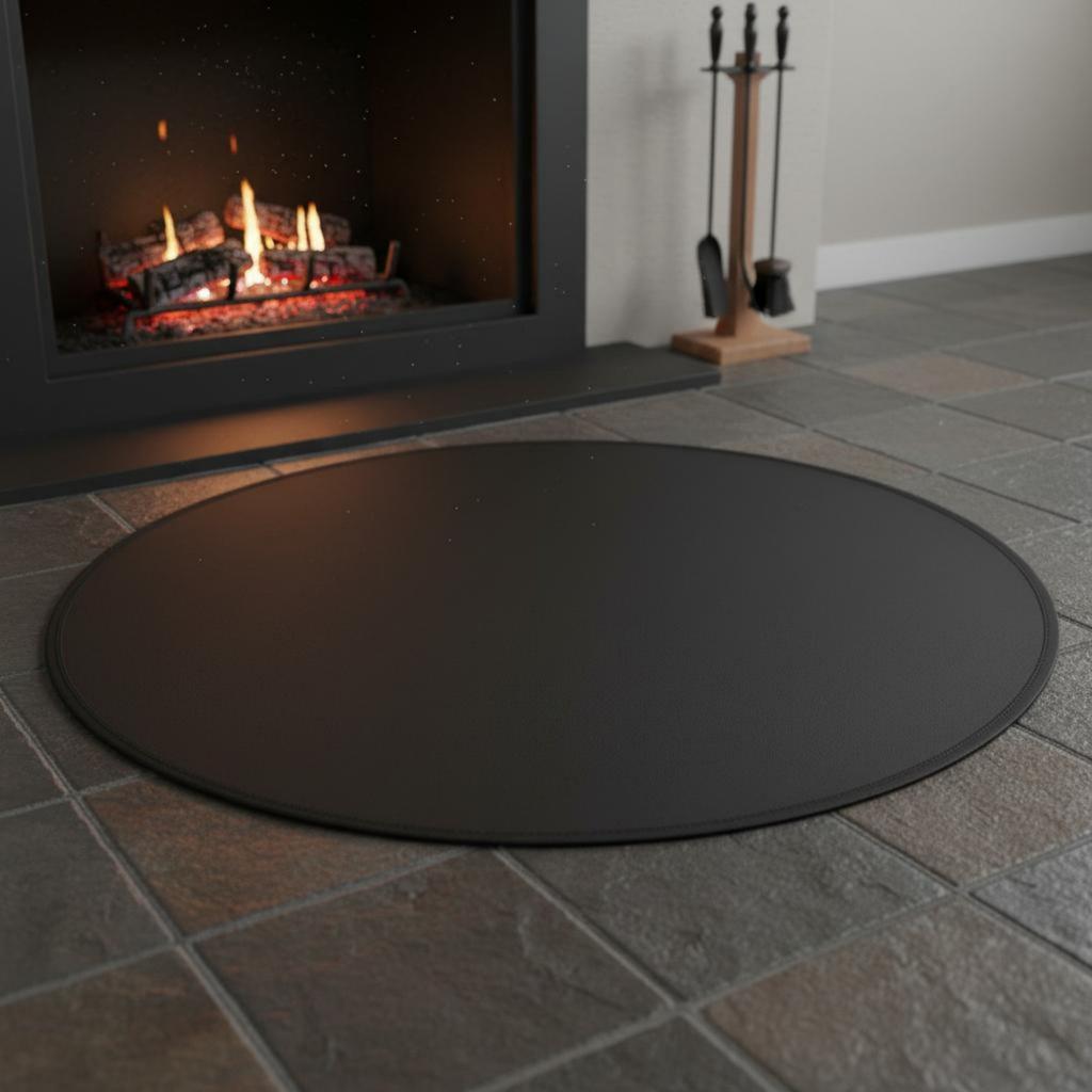 Fire Bowl Mat Heat Resistant Fireproof Floor Mat BBQ Floor Protector Reusable Deck Protector Pad Long-Lasting for Fireplace