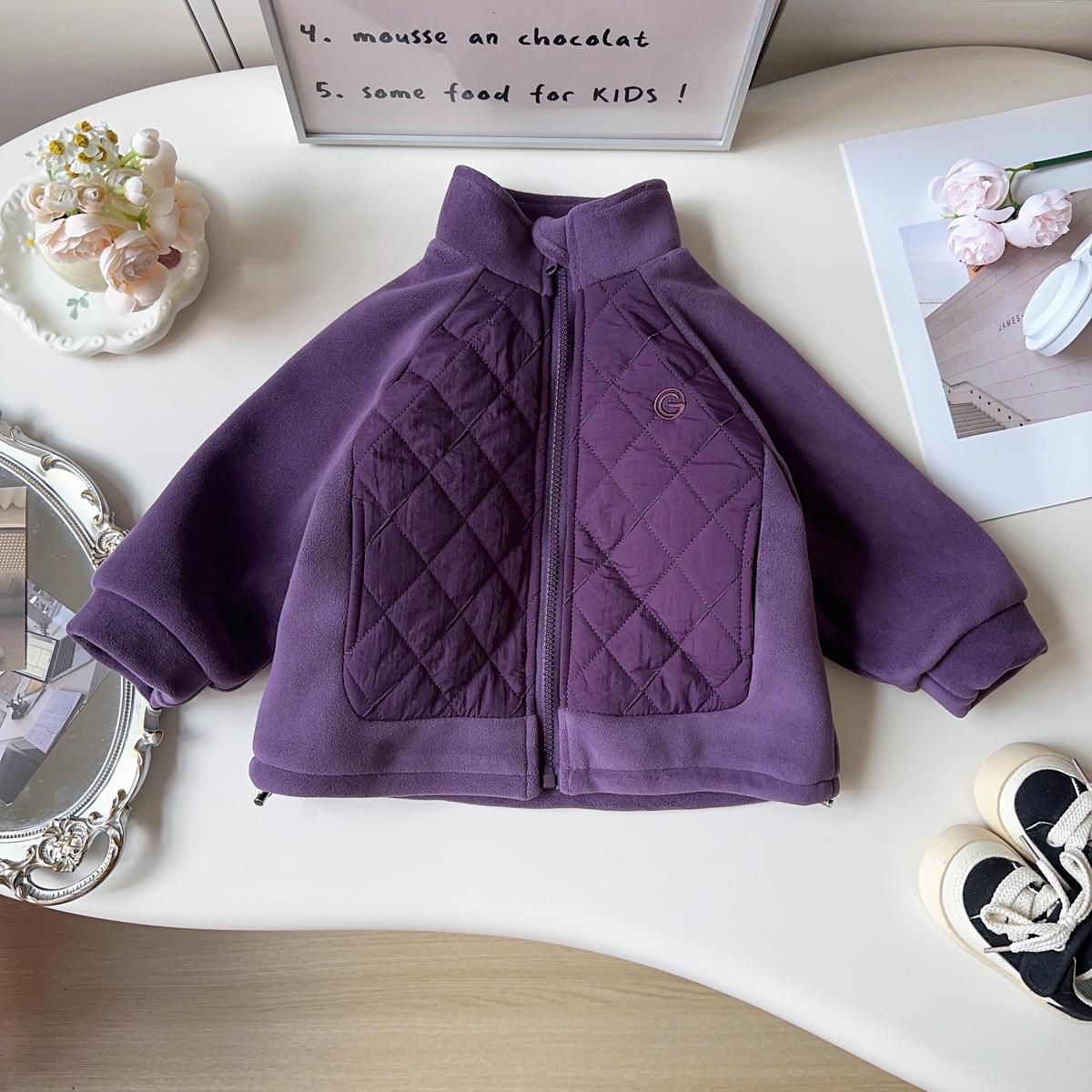 

Girls Stylish Korean Cotton-Padded Winter Jacket with Fleece Lining 140