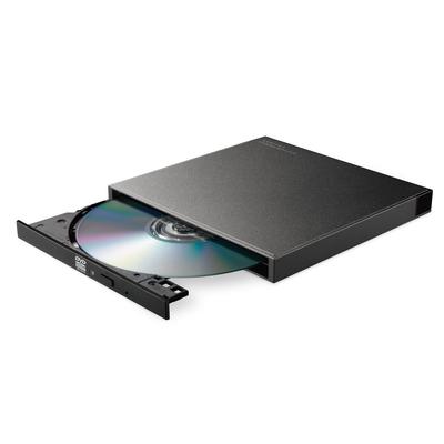 Logitec Portable DVD Drive, USB Type-C, for Video Playback, Data Burning, and Editing, Black, LDR-PXA8CU2VBK