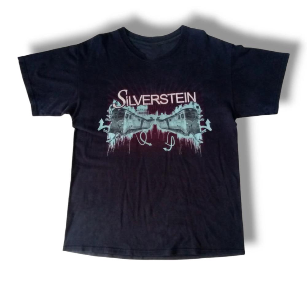 Винтажная футболка с принтом группы Silverstein, футболка с концерта, унисекс, взрослый размер S-5XL, унисекс футболка EN122 XXXXL
