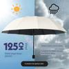 12-Rib Extra-Large Umbrella, Dual-Purpose for Sun and Rain, Sunshade Umbrella for Men and Women, Manual Reinforced Folding Sun Protection Umbrella
